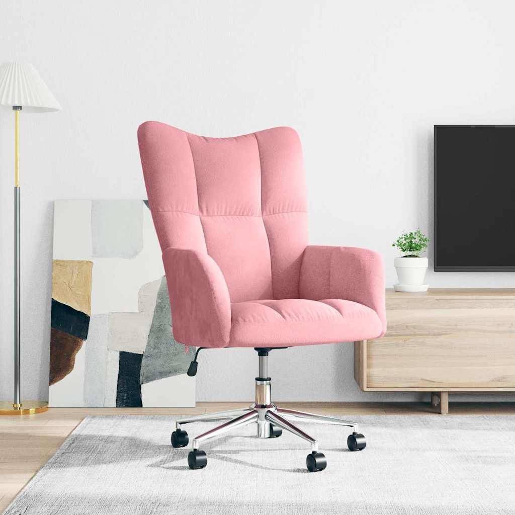 vidaXL Relaxsessel Rosa Samt