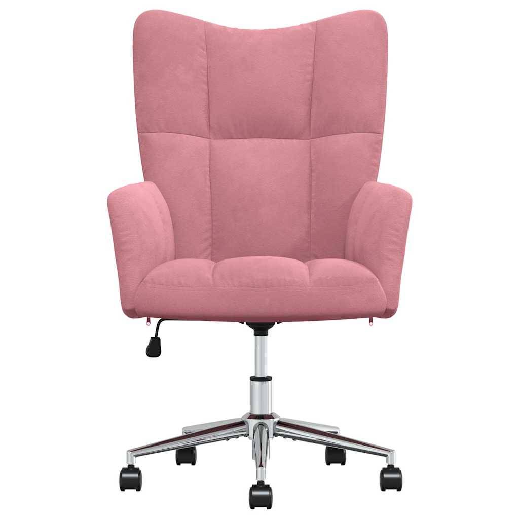 vidaXL Relaxsessel Rosa Samt