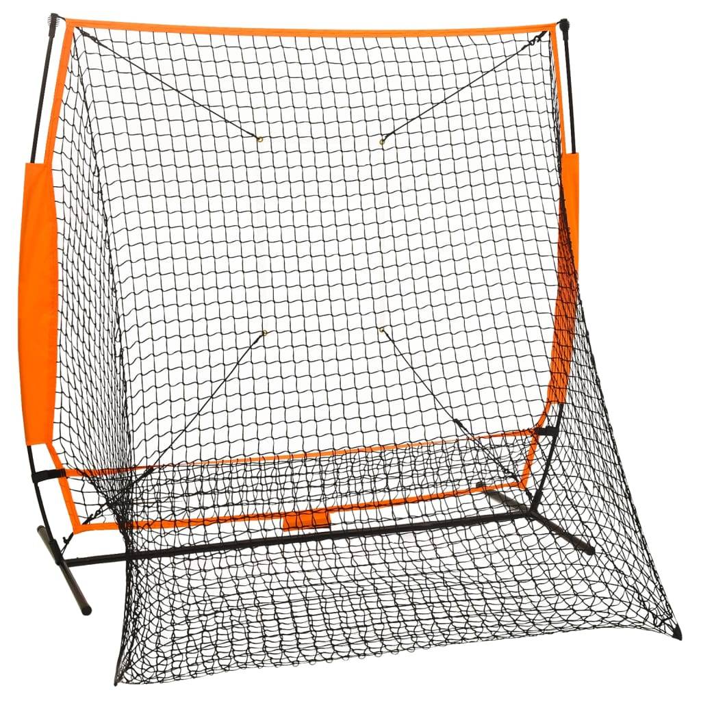 vidaXL Multisport-Übungsnetz Baseball Schwarz 174x76x158,5 cm