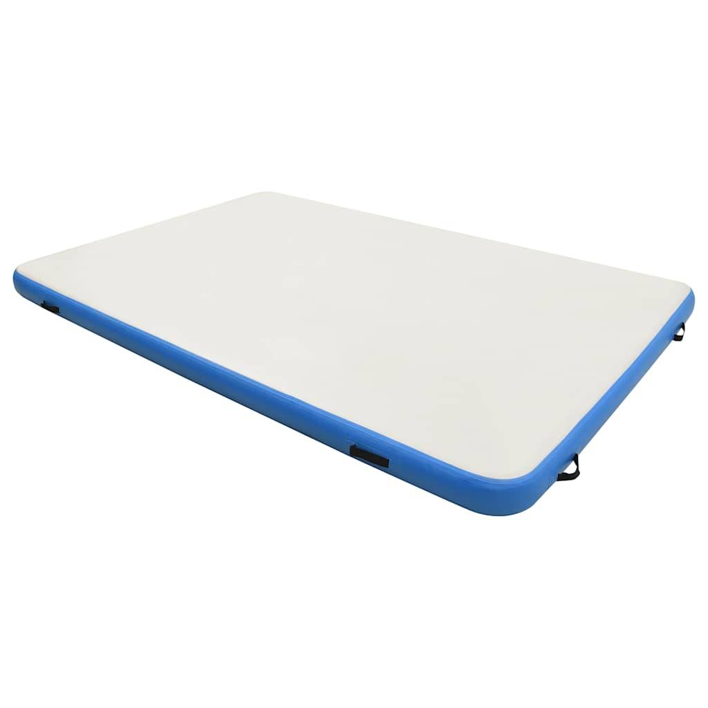 vidaXL Aufblasbare Schwimmmatte Blau und Weiß 300x150x15 cm