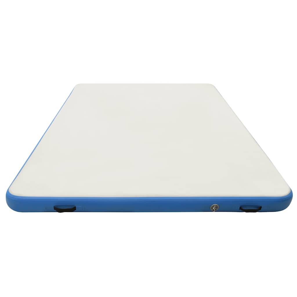 vidaXL Aufblasbare Schwimmmatte Blau und Weiß 300x150x15 cm