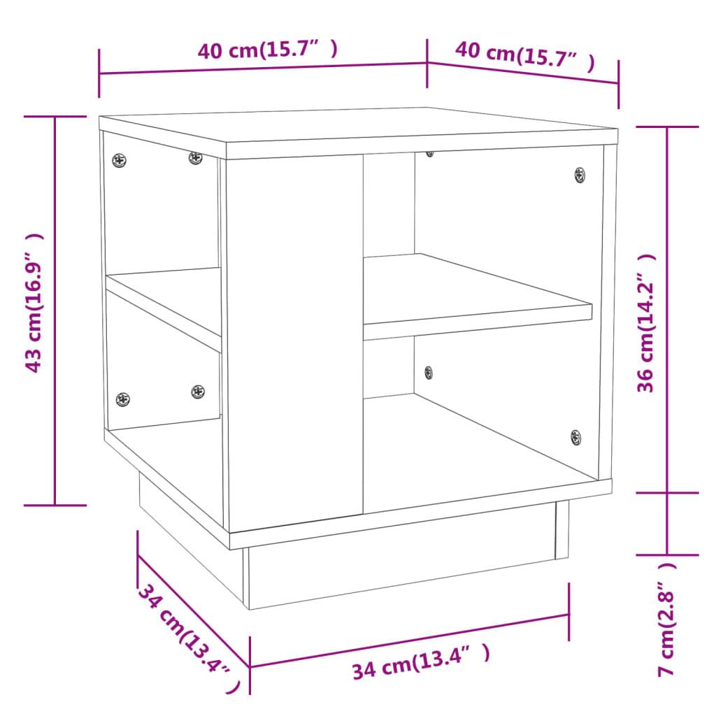 vidaXL Couchtisch Sonoma-Eiche 40x40x43 cm Holzwerkstoff
