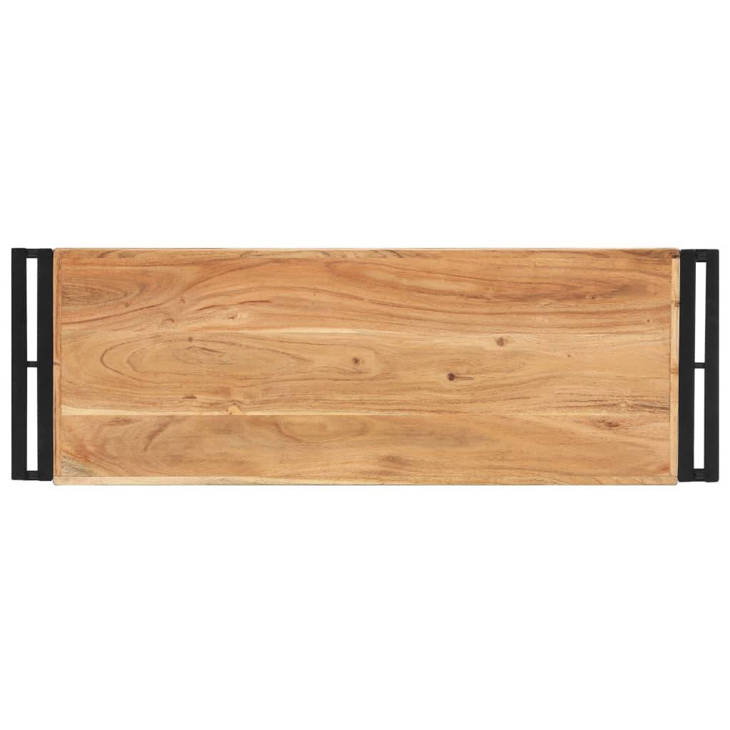 vidaXL Konsolentisch 90x30x75 cm Massivholz Akazie