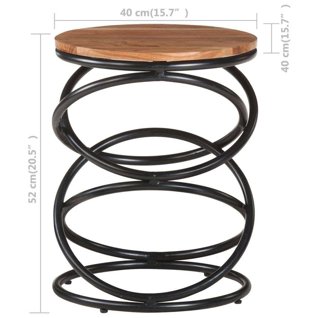 vidaXL Beistelltisch 40x40x52 cm Akazie Massivholz