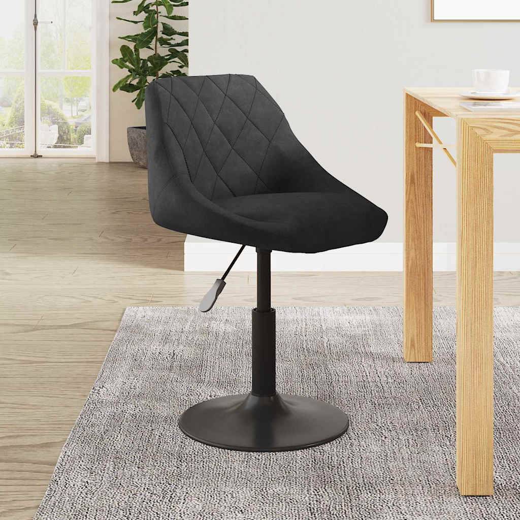 vidaXL Esszimmerstuhl Schwarz Samt