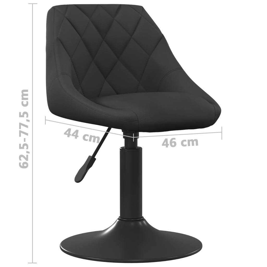 vidaXL Esszimmerstuhl Schwarz Samt