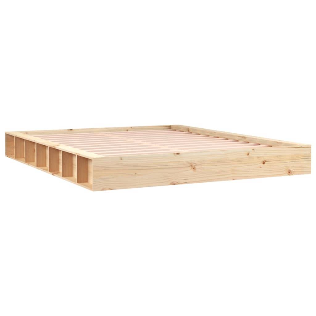 vidaXL Massivholzbett 150x200 cm