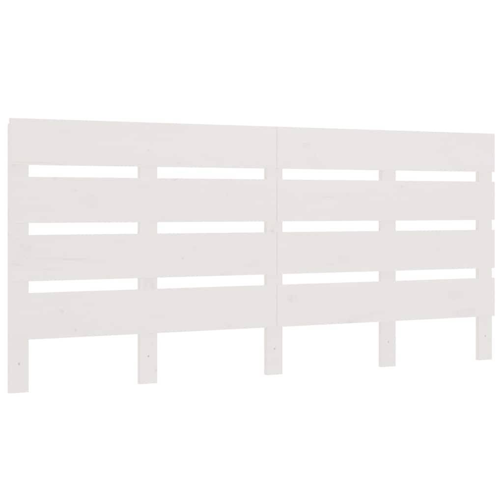 vidaXL Kopfteil Weiß 180x3x80 cm Massivholz Kiefer