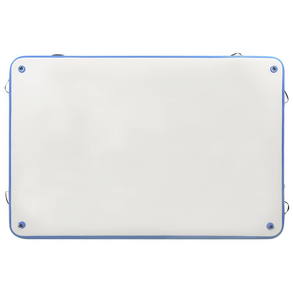 vidaXL Aufblasbare Schwimmmatte Blau und Weiß 200x150x15 cm
