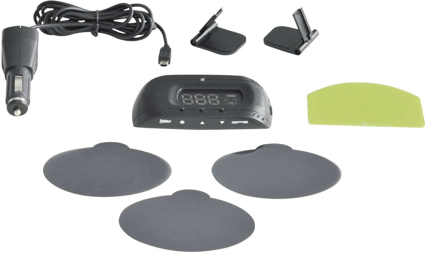 Valeo speed/visio Nomad (GPS) 632051 Sichtfeldanzeige/Headup-Display 78 mm x 19 mm x 48 mm selbstklebend, Geschwindigkeits-Anzeige, mit GPS-Empfang