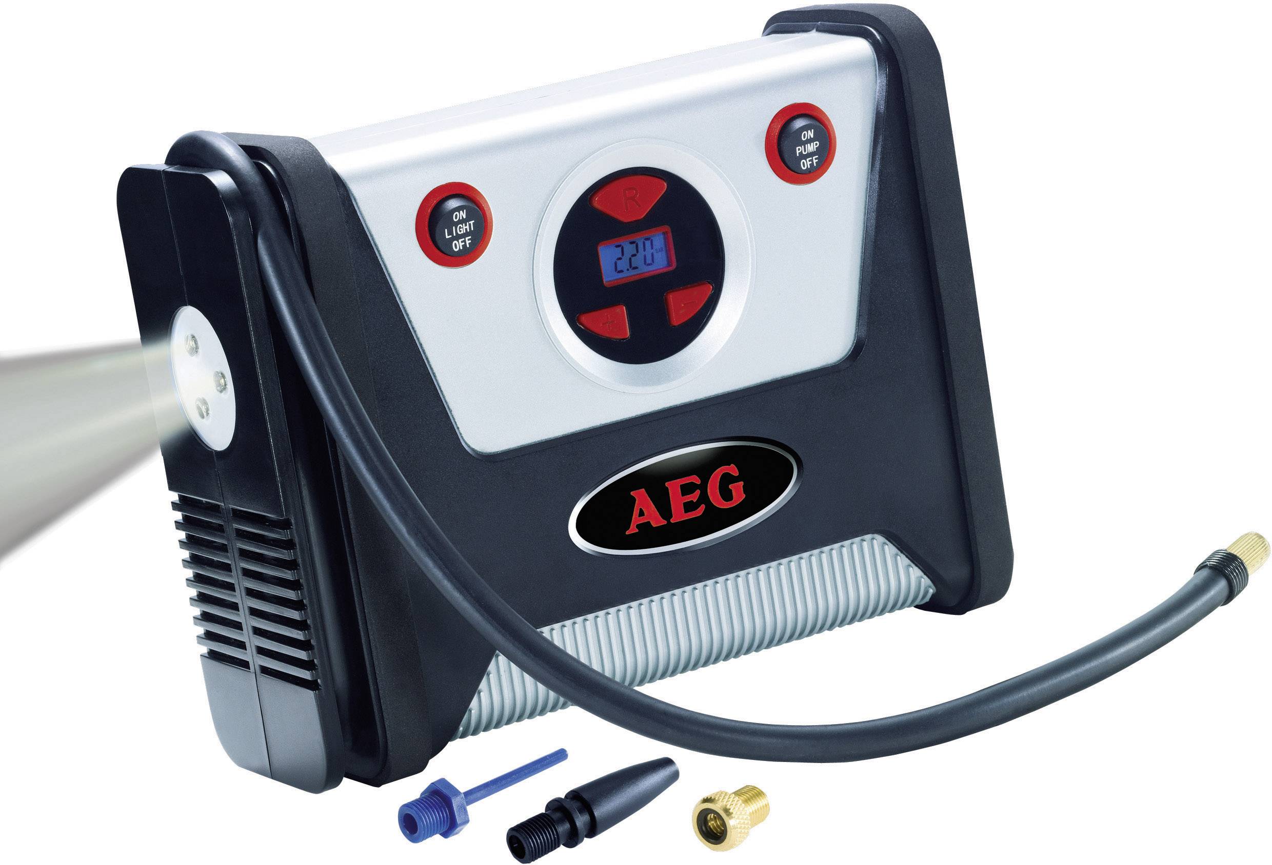 AEG 97136 Kompressor 7 bar Digitales Display, Automatische Abschaltung, Kabelfach/-aufnahme, mit Arbeitslampe