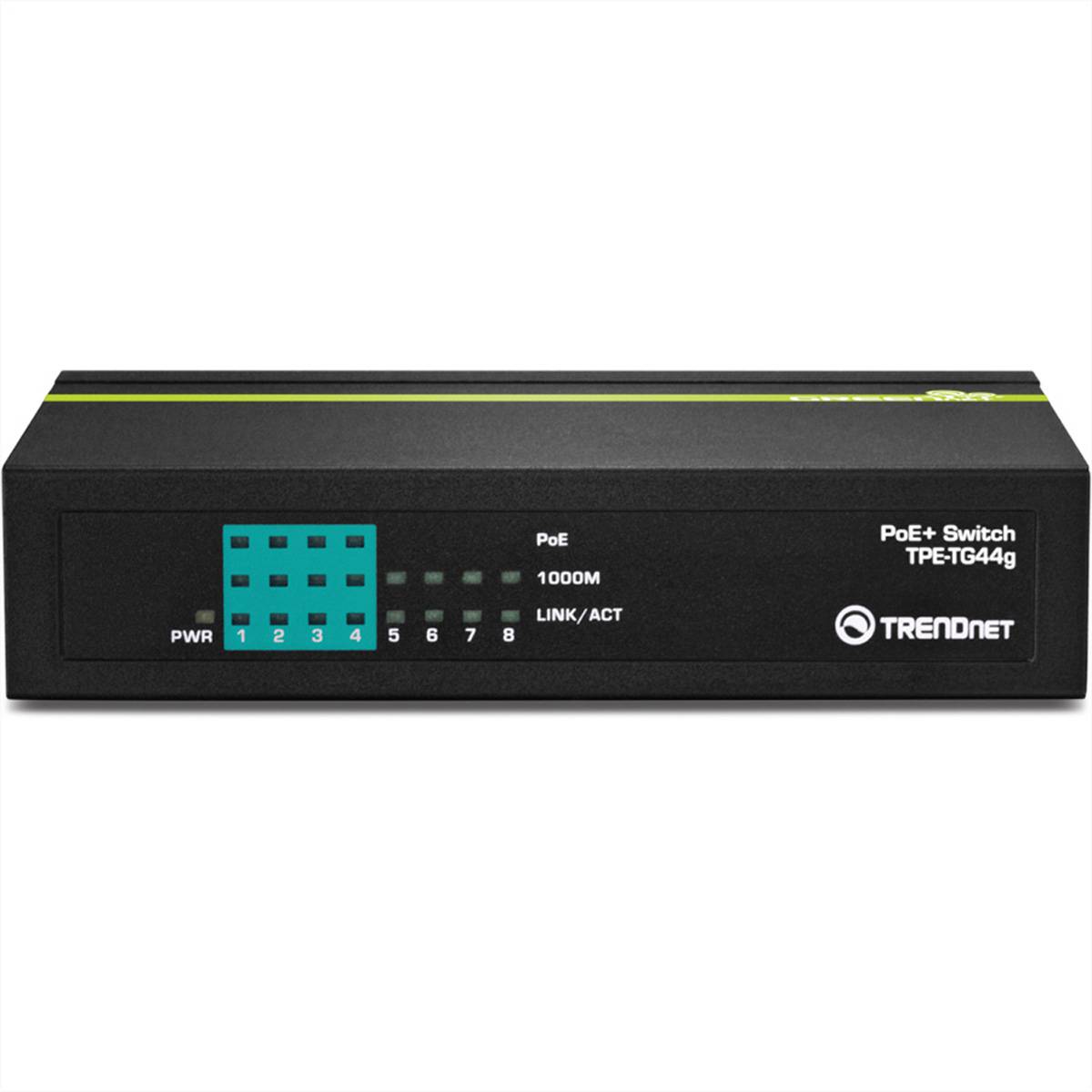 TRENDnet TPE-TG44g 8-Port PoE Switch GREENnet Gigabit 4 PoE, 4 Non-PoE