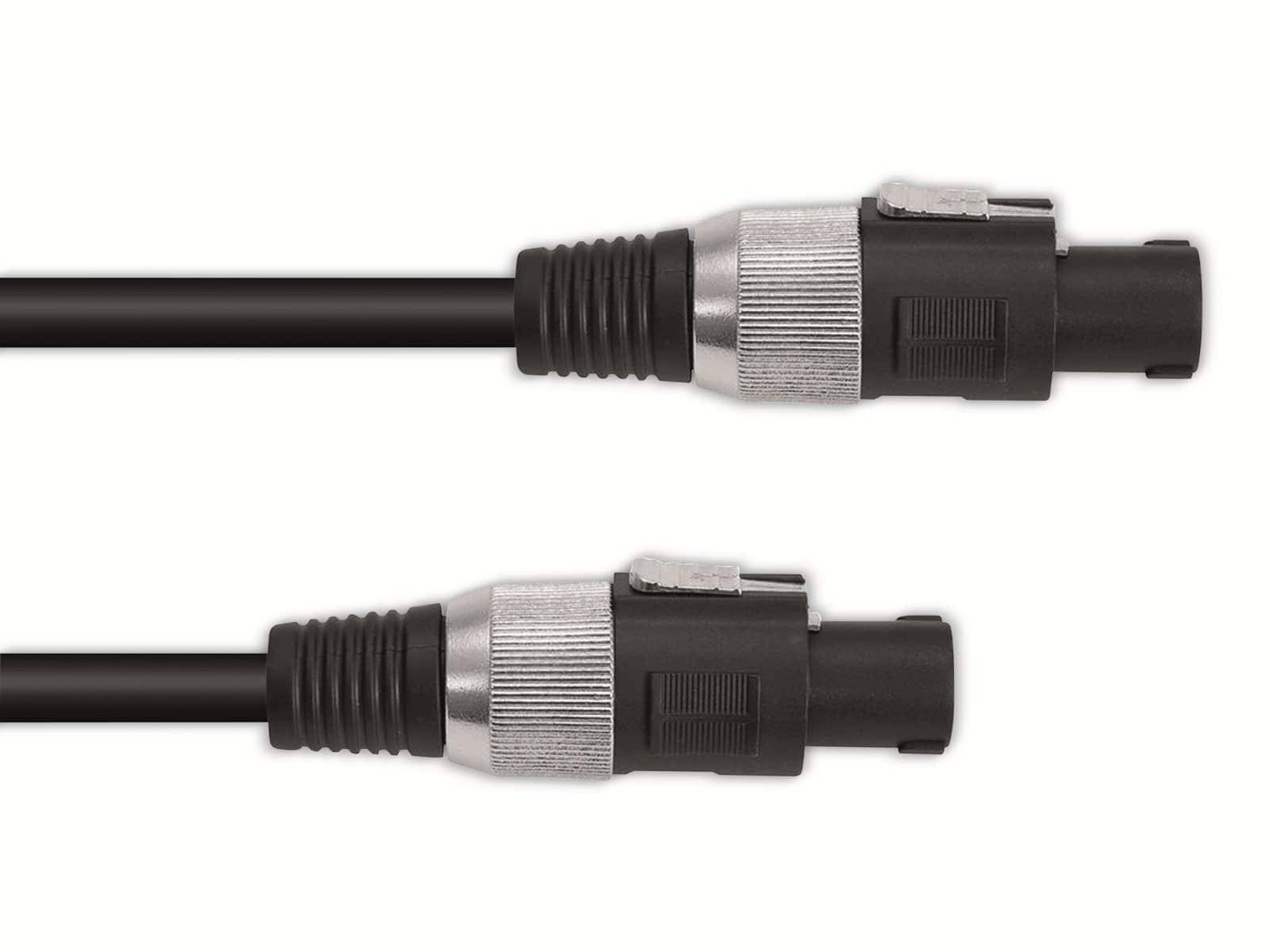 Omnitronic OMNI 3022110N - Lautsprecherkabel 2 x 2,5, 5 m, schwarz5 m - Schwarz