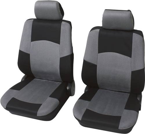 Petex 24271518 Classic Sitzbezug 17teilig Polyester Schwarz, Grau Fahrersitz, Beifahrersitz