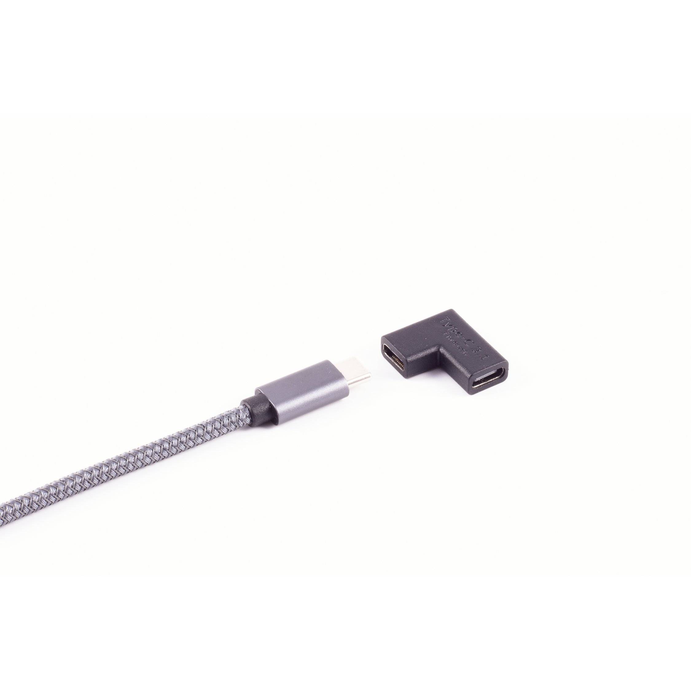 shiverpeaks®-BASIC-S--Adapter, USB-C Verbinder, 3.1, 90° Winkel links/rechts, PVC