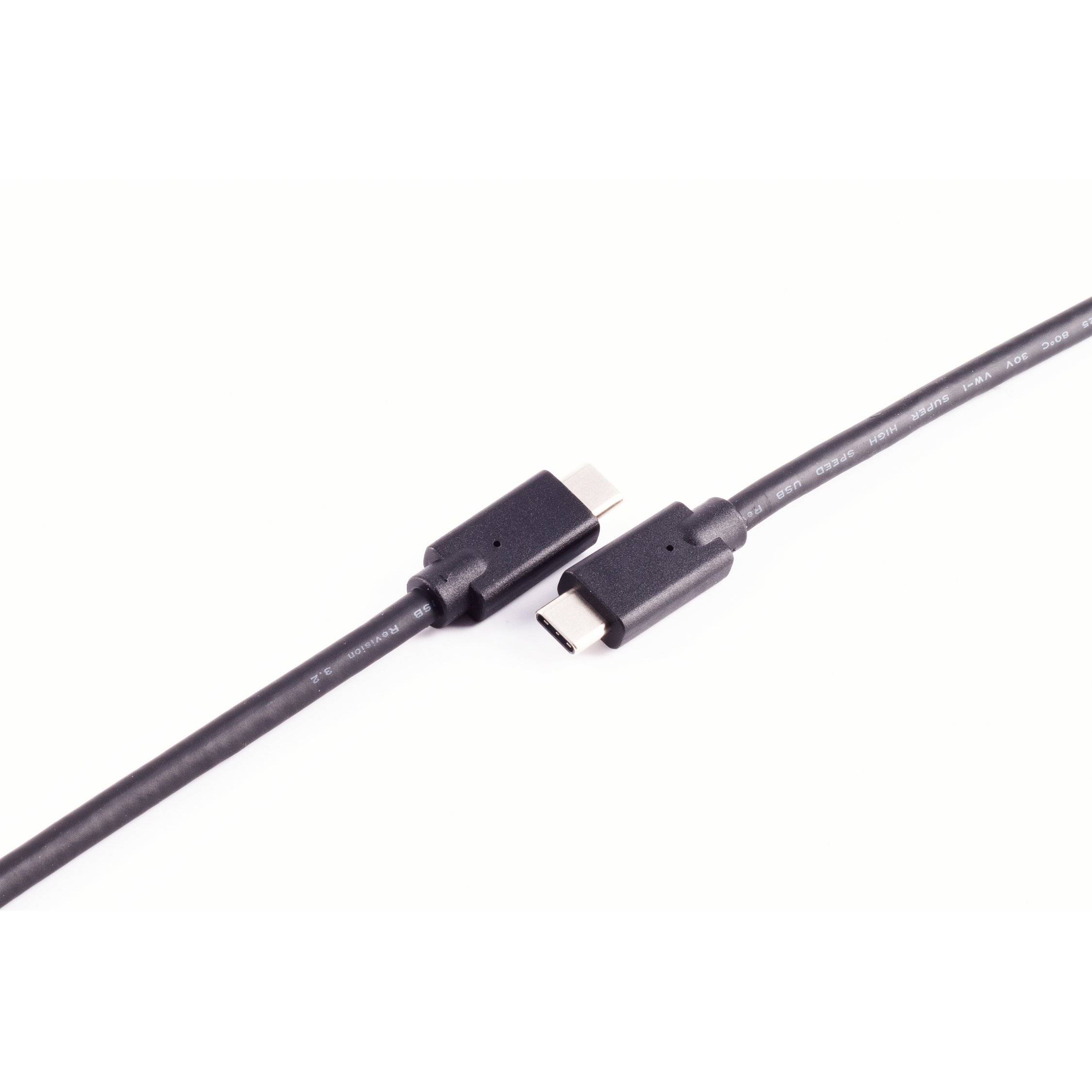shiverpeaks®-BASIC-S--USB-C Verbindungskabel, USB Kabel Typ-C Stecker auf Typ C Stecker, 3.2 Gen 2x2, 100W, 0,25m