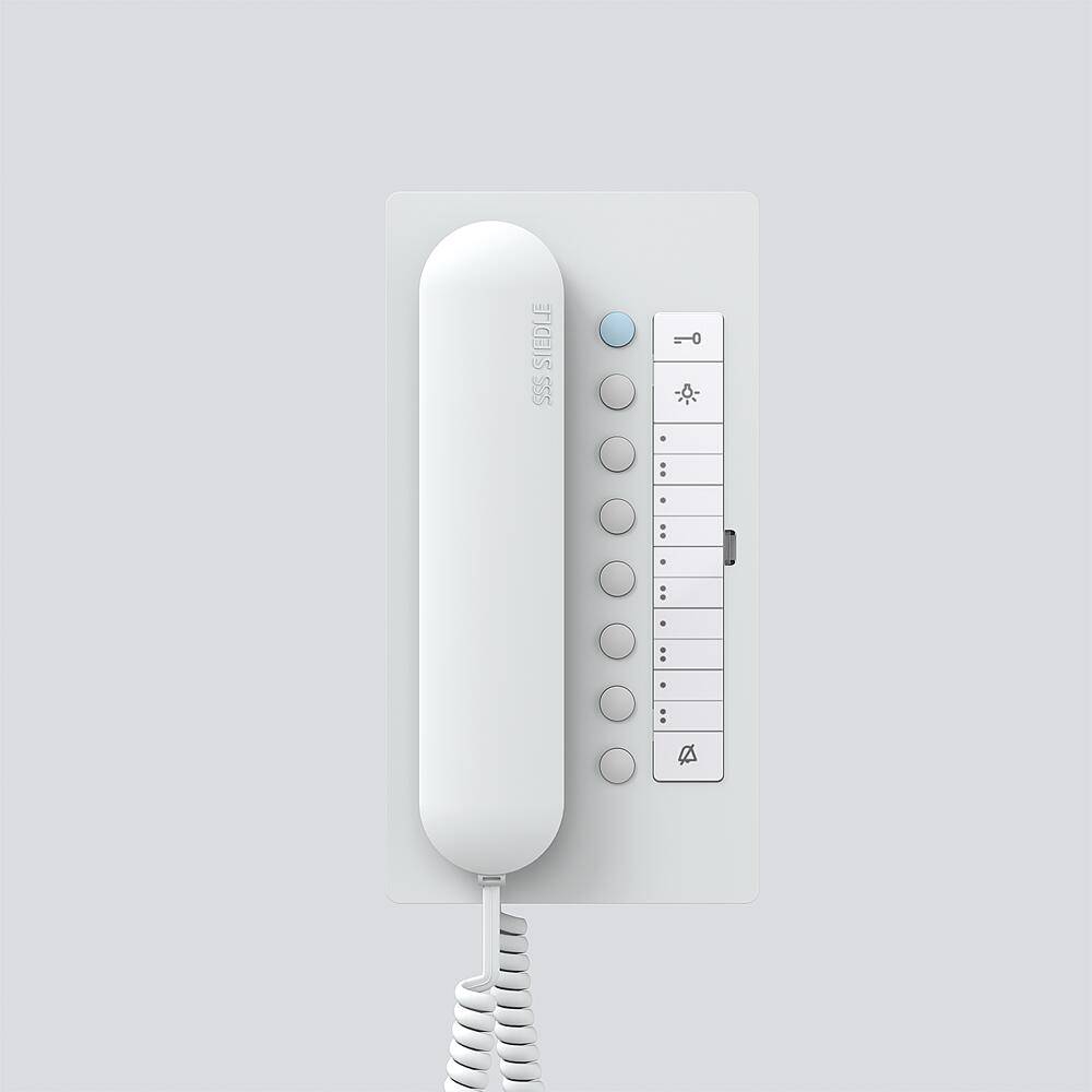 SIED Bus-Telefon Comfort BTC850-02W 40116 Install.Baumaterial Hauskomm/Batt/Sicher Türkommunikation