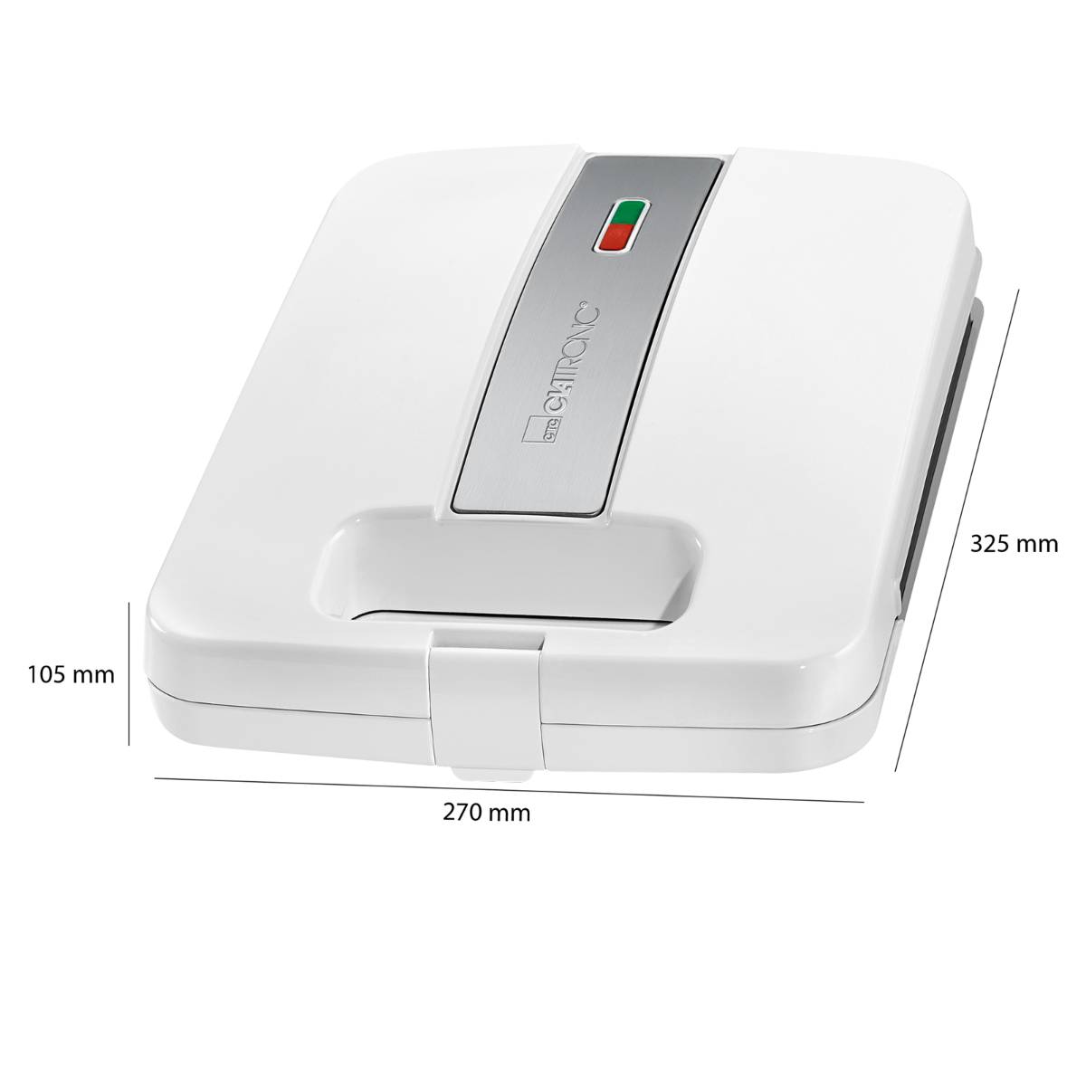 Clatronic ST3629 Sandwich-Toaster Weiß, Silber