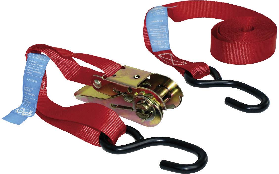 LAS 10317 Zweiteiliger Spanngurt Zugkraft LC Niederzurren (einzeln/direkt)=250 daN (L x B) 5 m x 25 mm Ratsche EN 12195-2