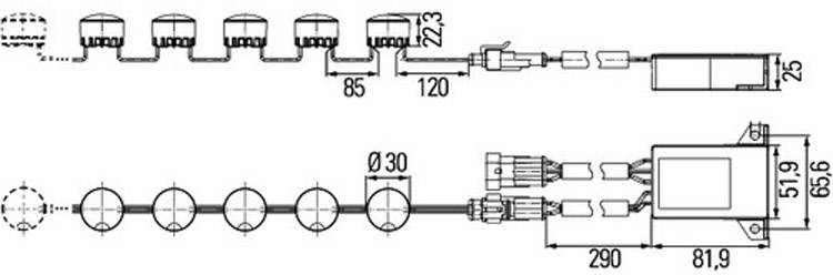 HELLA TAGFAHRLEUCHTEN LEDAY FLEX 8