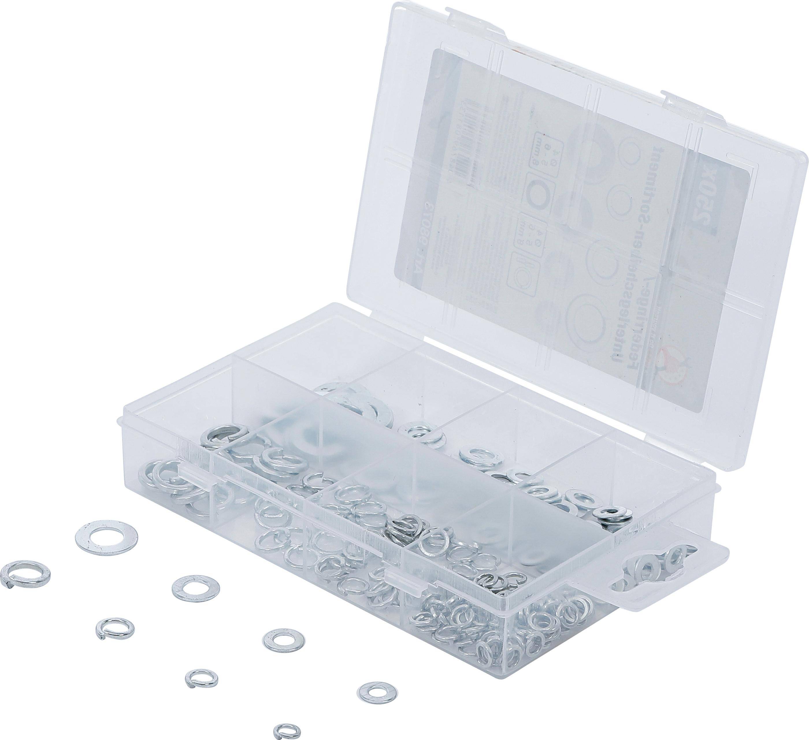 BGS Diy Federringe- / Unterlegscheiben-Sortiment | Ø 4 - 8 mm |