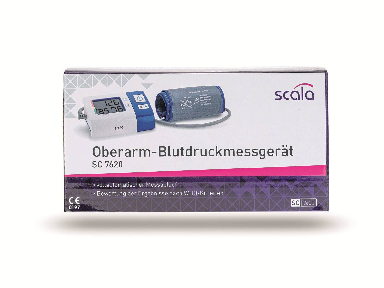 SCALA Oberarm-Blutdruckmessgerät SC 7670, weiß