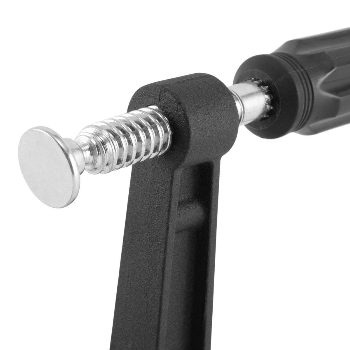 STAHLWERK Spannzwinge / Schraubzwinge 80 x 200 mm mit Fixierbolzen