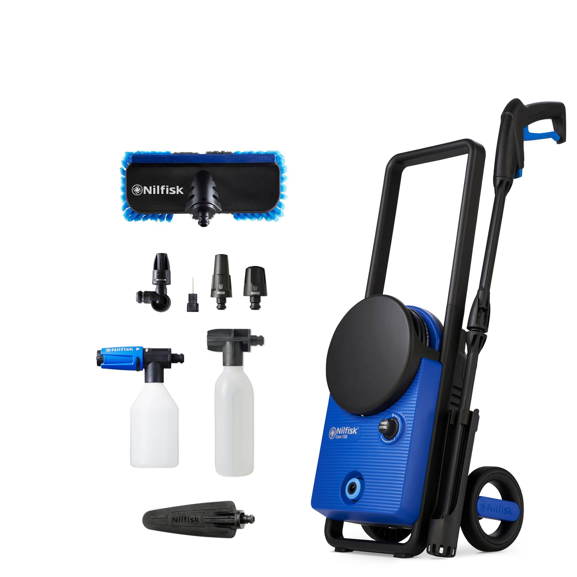 Nilfisk Core 130-6 PowerControl - CAR WASH EU, Senkrecht, Elektro, 6 m, Hochdruck, 5 m, Blau