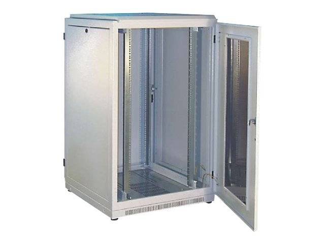 Schweitzer Systemtechnik Schrank - Hellgrau, RAL 7035 - 24U - 48.3 cm (19")24U