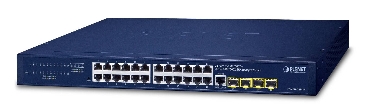 Planet GS-4210-24T4SR - Switch - L4 - managed