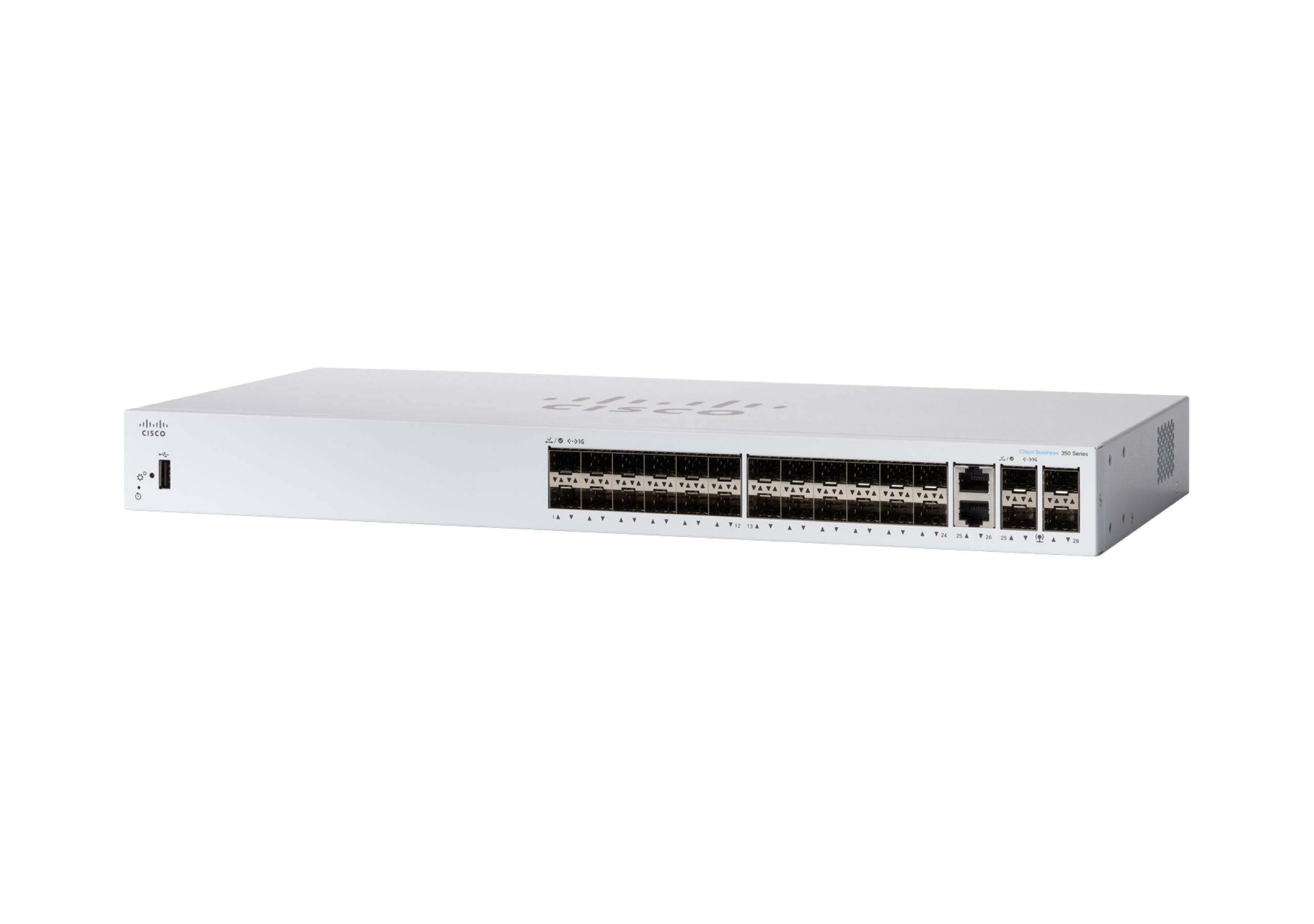 CBS350-24S-4G-UK - Cisco Business 350 Series L3 Managed Switch, 24 x Gigabit SFP + 2 Combo Ethernet/Gigabit