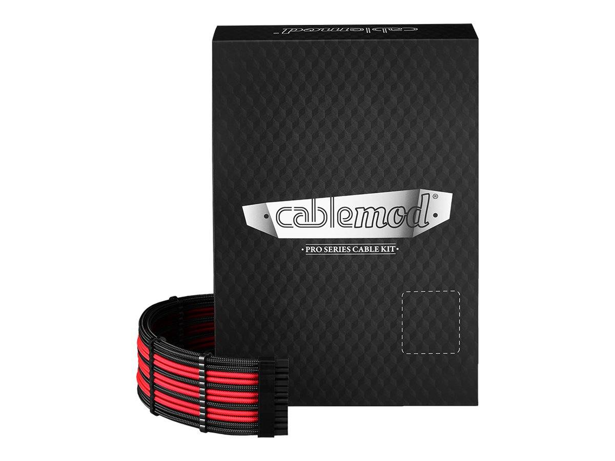 cablemod C-Series PRO RM Black Label, RMi & RMx - Stromkabelkit - Schwarz - Rot
