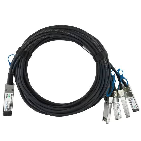 BlueOptics QSFP-100G-4SFP-25G-CAB-5M kompatibles BlueLAN QSFP28 DAC SC282701L5M26