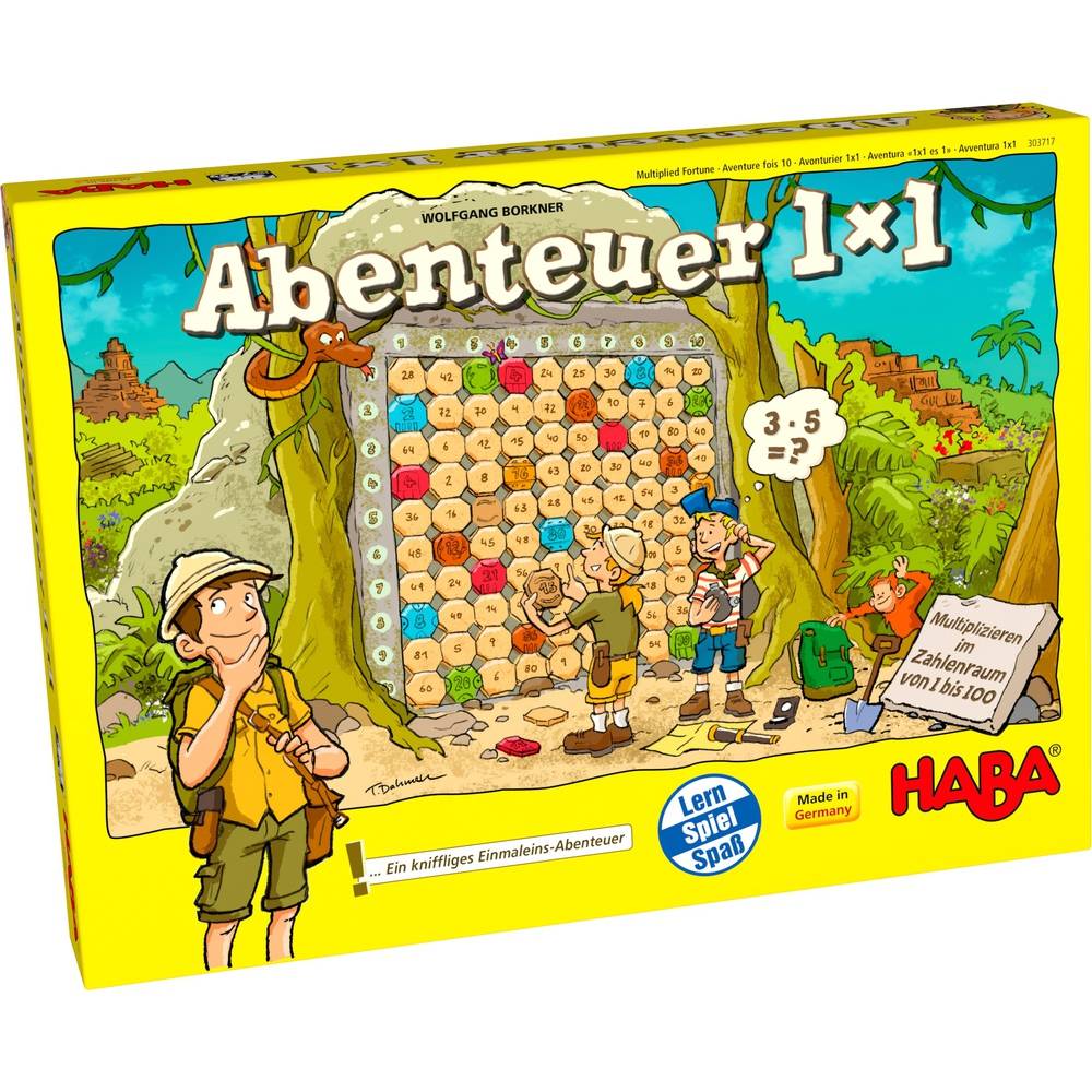 HABA Avonturier 1x1, Brettspiel, Lernen, 7 Jahr(e), Familienspiel