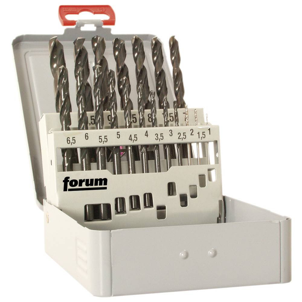 Forum Spiralbohrersatz DIN 338 N rollgewalzt 1-13,0 mm HSS