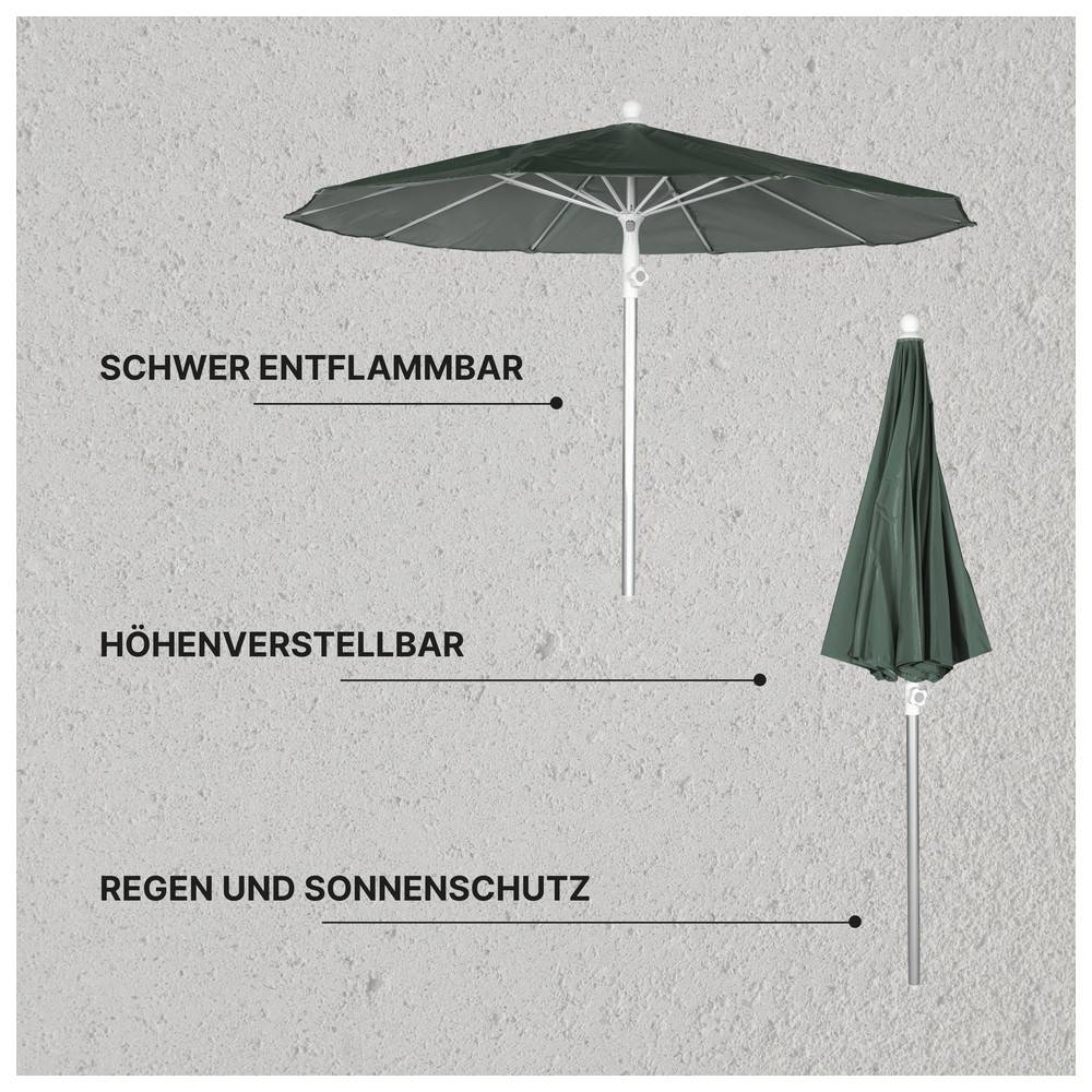 Dönges Arbeitsschirm, oliv, 250 cm