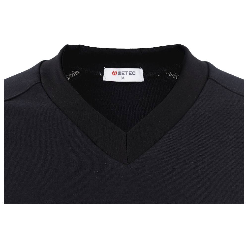 WETEC ESD-Sweatshirt, V-Ausschnitt, XL, schwarz