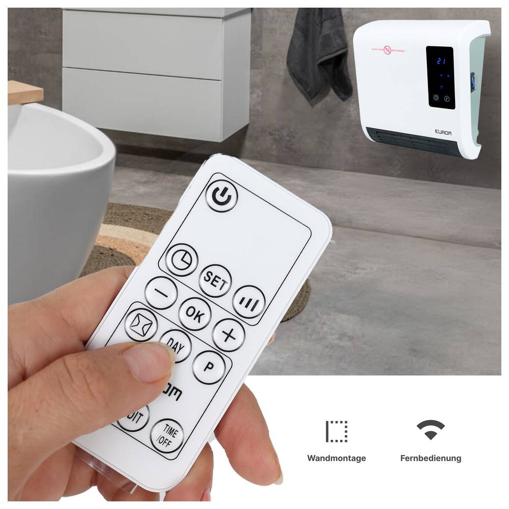 Eurom Badezimmerheizung Sani Fanheat 2000R