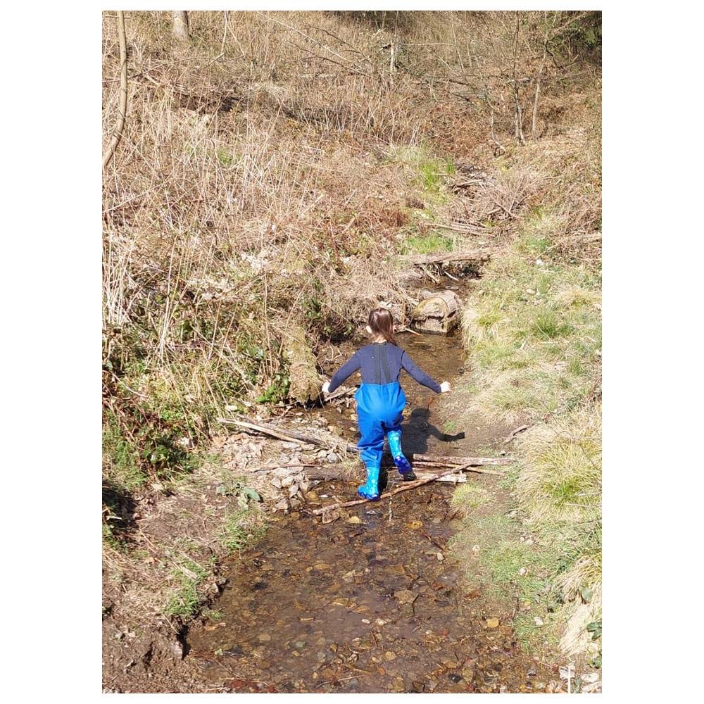 Dönges Kinder-Wathose, EN 343, blau, Größe 22/23