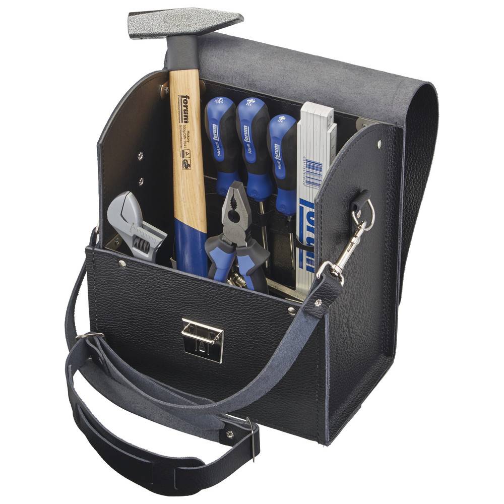 Werkzeug-Tasche Leder 280x140x210mm FORUM