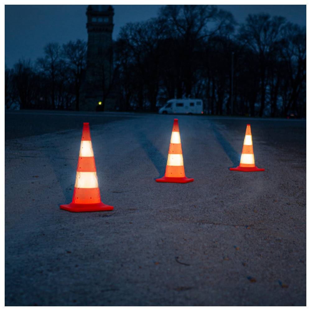 Dönges Faltleitkegel, Höhe 750 mm, Pro-Version, teilreflektierend