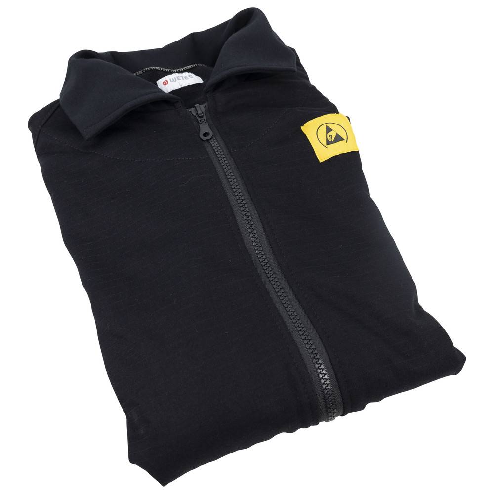 WETEC ESD-Sweatjacke, L, schwarz