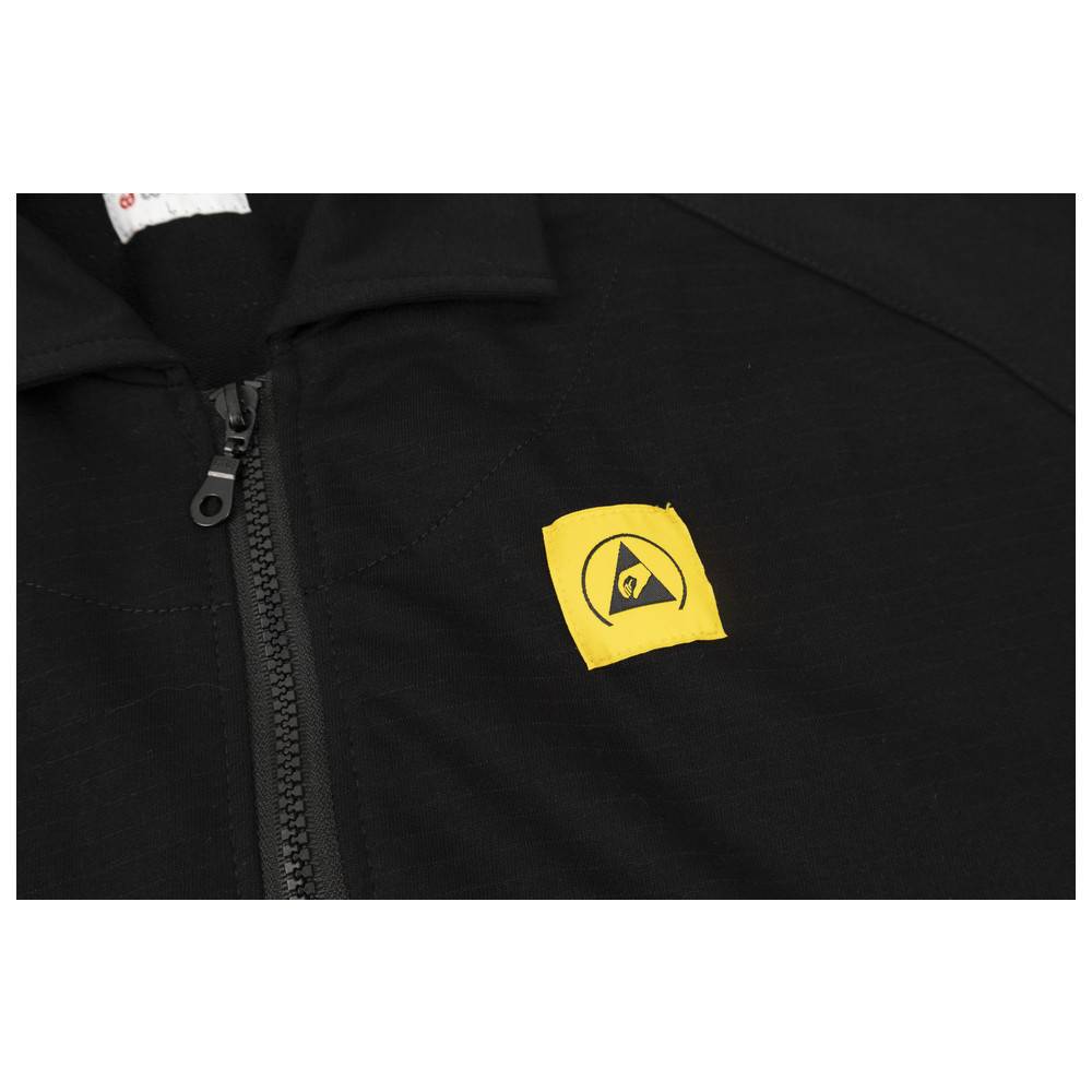 WETEC ESD-Sweatjacke, L, schwarz