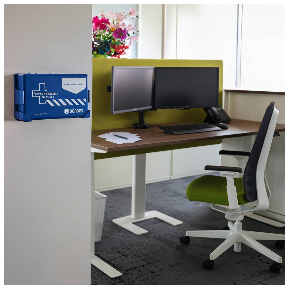 Dönges Betriebsverbandkasten DIN 13157-C, inkl. Wandhalterung