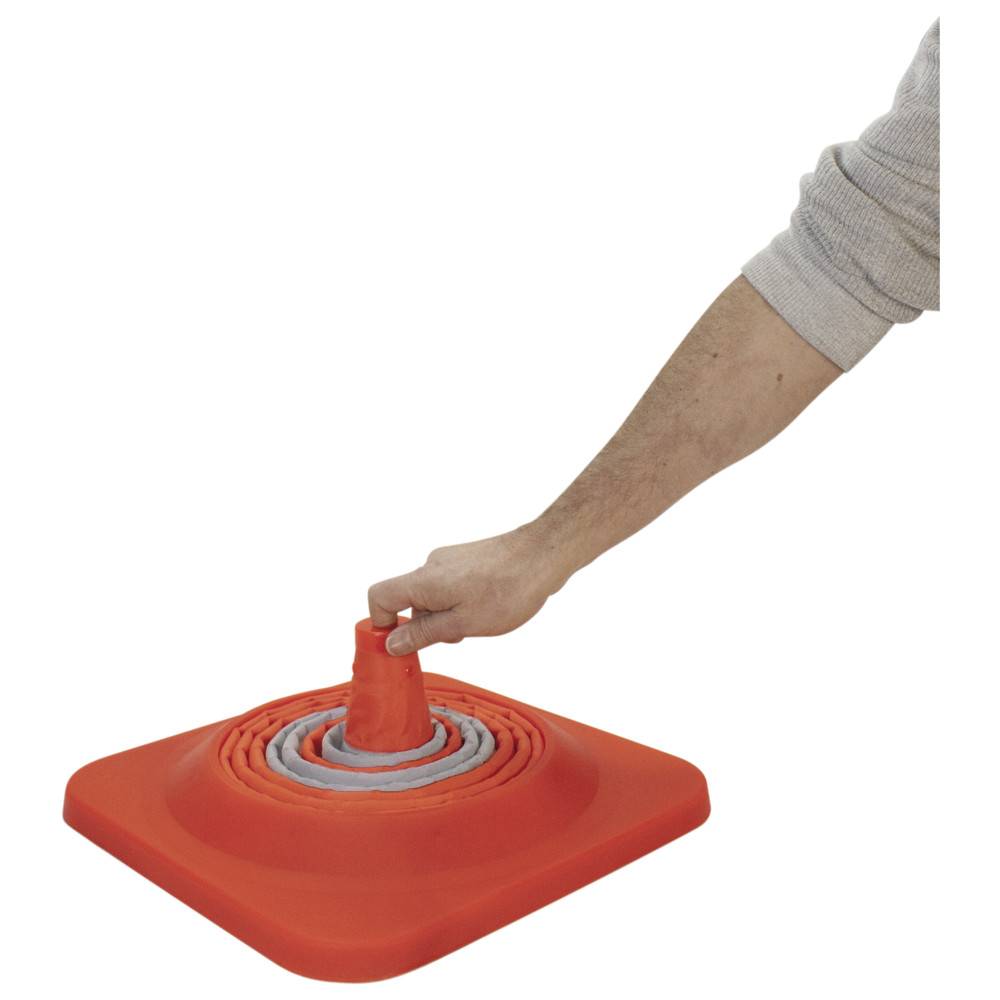 Dönges Faltleitkegel, Höhe 400 mm, teilreflektierend