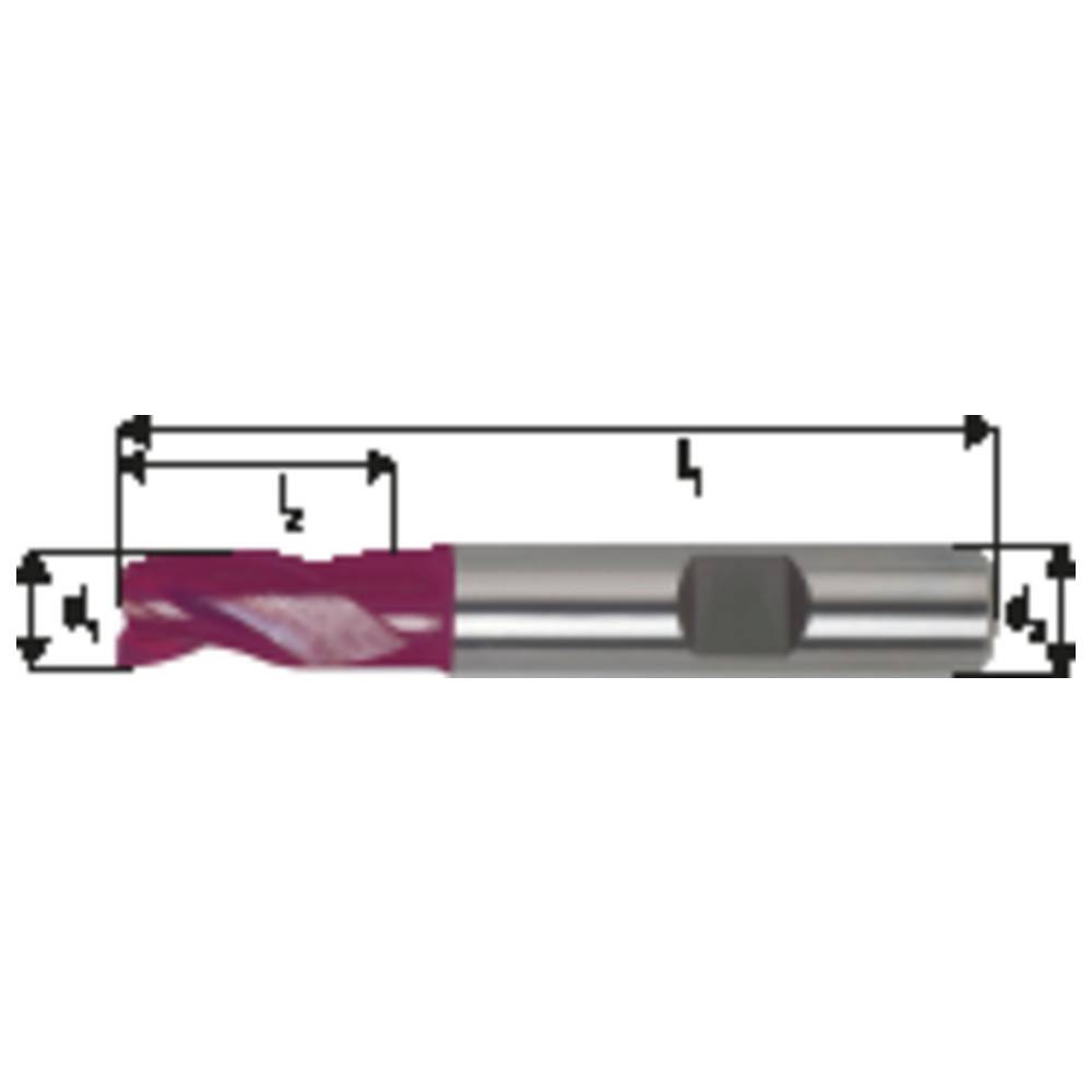 Forum Schaftfräser DIN 6527 K VHM TiAlN 120 mm HB Z 3