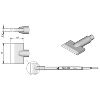 Lötspitze klingenförmig, B: 37 mm, C245776 Lötspitze klingenförmig, B: 37 mm, C245776