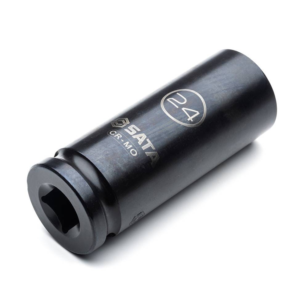 SATA 1/2" Kraft-Steckschlüsseleinsätze, dünnwandig, lang, 13-tlg, 10-24 mm