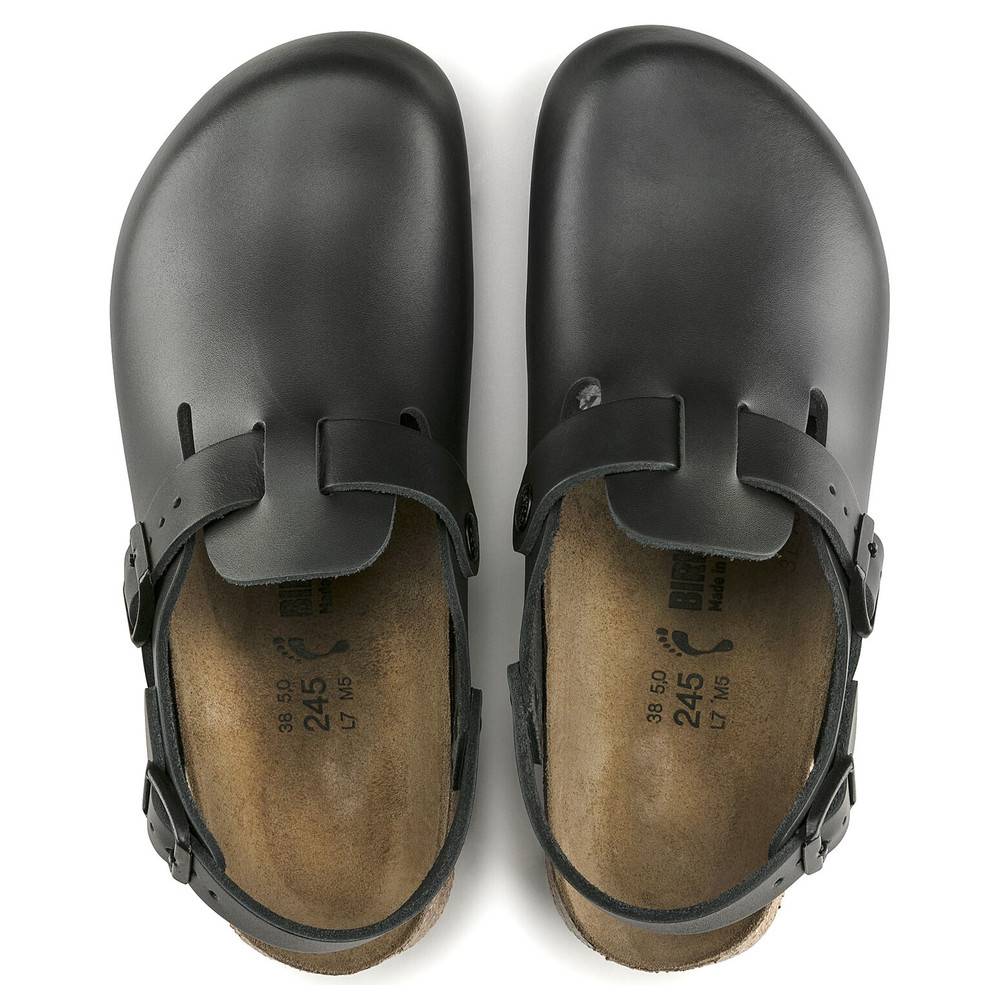 Birkenstock Clog Tokio Super Grip, Naturleder, schwarz, Weite normal, Größe 39