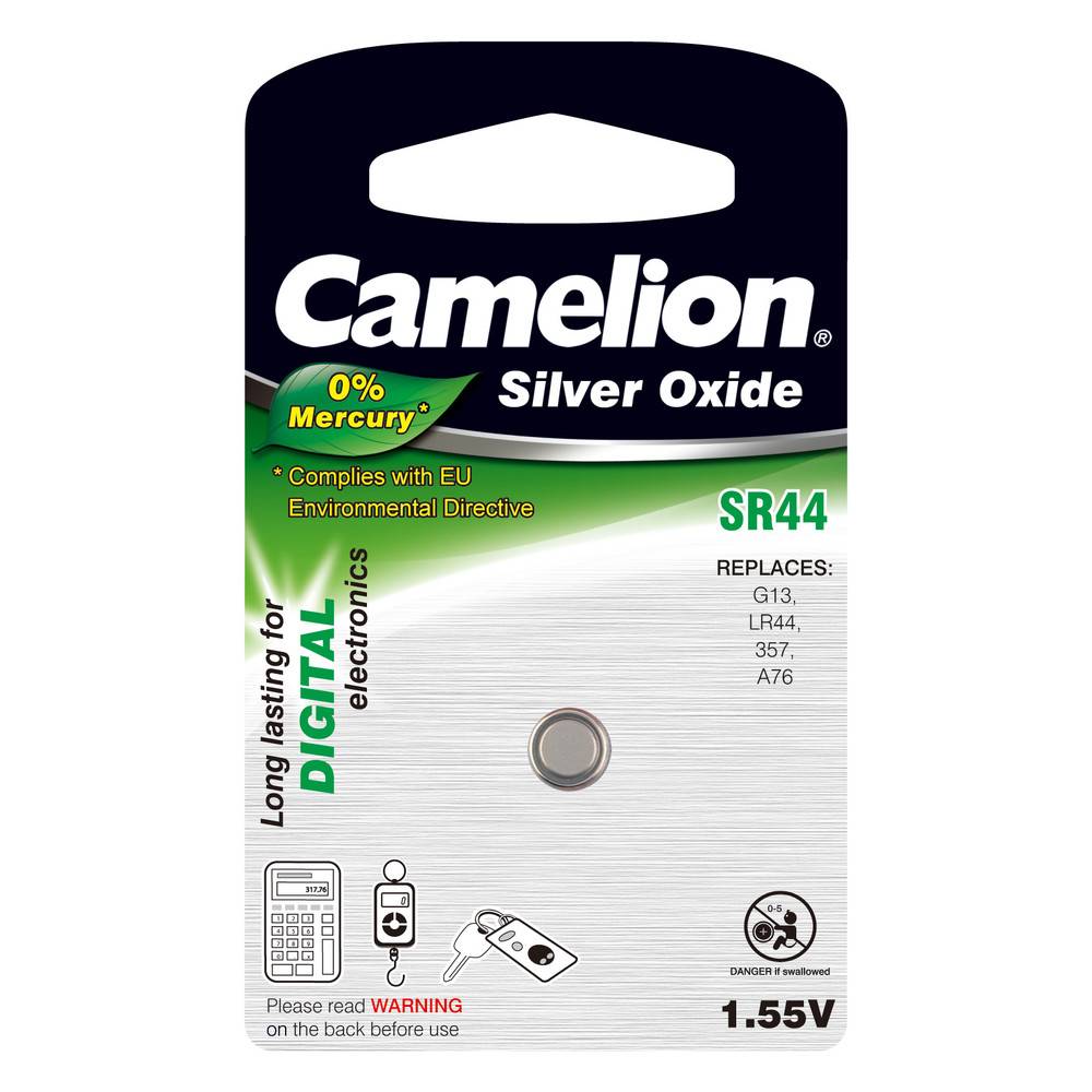 Camelion Silberoxid-Knopfzelle, 15 mAh, SR63, 5,8 mm